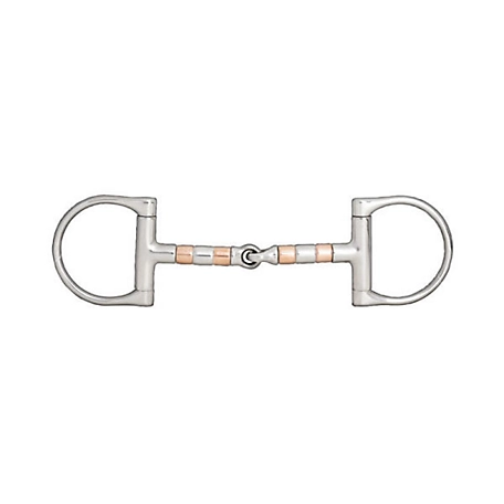 Horze D-Ring Snaffle Bit with 125 mm Copper Roller Mouthpiece