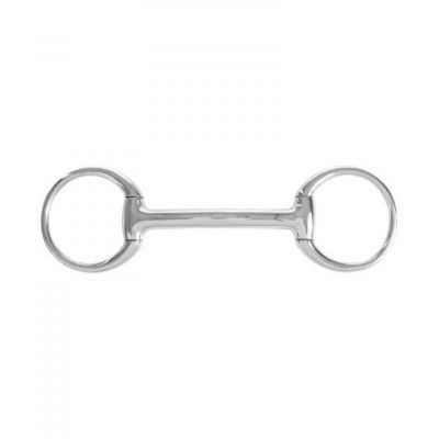 Horze Mullen Mouth Eggbutt Snaffle Bit, 115 mm Mouthpiece