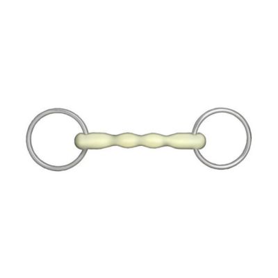 Horze Loose Ring Snaffle Bit with Apple Flavor Mullen Mouthpiece