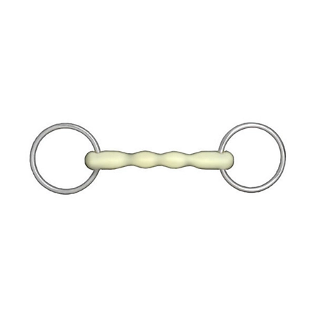 Horze Loose Ring Snaffle Bit with 125 mm Apple Flavor Mullen Mouthpiece