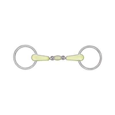 Horze Apple Flavor Peanut Link Loose Ring Snaffle Bit, 125 mm Mouthpiece