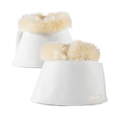 Horze Signature Bell Boots with Faux Fur Trim