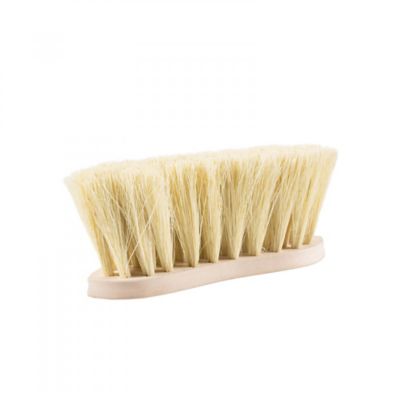 Horze Firm Natural Bristle Horse Brush with Wooden Back, 8 cm