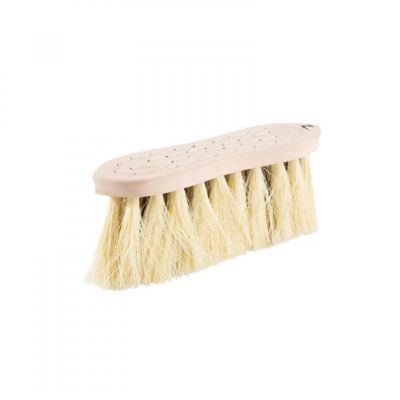 Horze Firm Natural Mix Bristle Horse Brush with Wooden Back, 8 cm