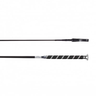 Horze Moulin Crystal Dressage Stock Whip, Black, 110