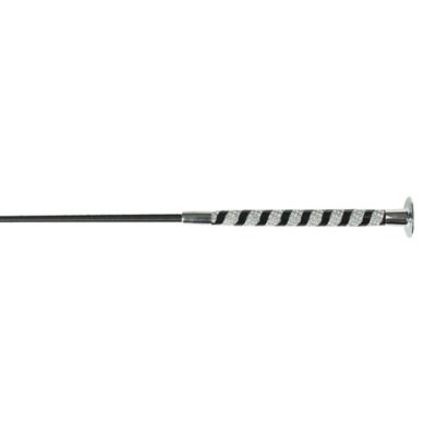 Horze Long Dressage Training Stock Whip, Black, 100