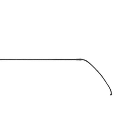 Image showing  Long Dressage Training Stock Whip, Black, 120