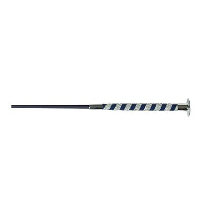 Horze Long Dressage Training Stock Whip, Blue, 120