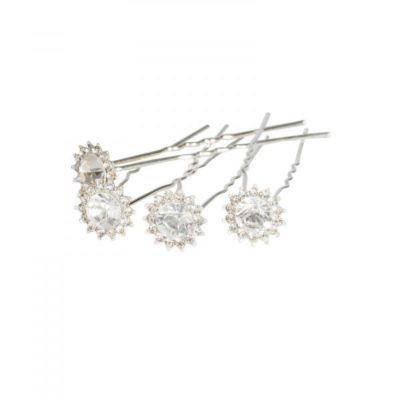 Image showing  Flower Crystal Hair Pin
