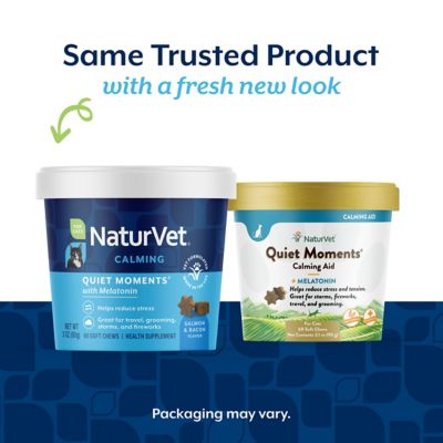 Image showing  Quiet Moments Calming Aid Chews for Cats with Melatonin, Thiamine, L-Tryptophan and Ginger, 60 ct.