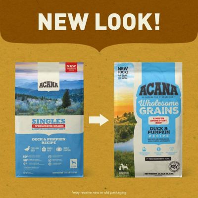 Image showing 7 th ACANA Wholesome Grains All Life Stages Limited Ingredient Duck and Pumpkin Recipe Dry Dog Food