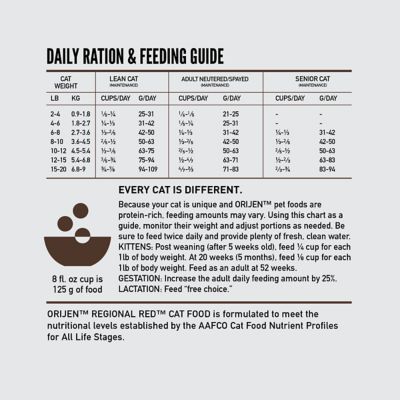 Image showing 6 th ORIJEN Grain Free Regional Red Dry Cat Food