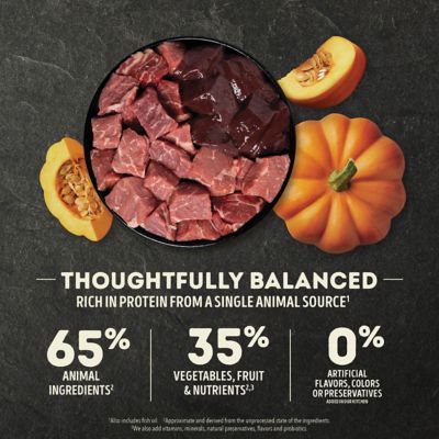 Image showing  Singles Limited Ingredient Diet Beef and Pumpkin Recipe Dry Dog Food