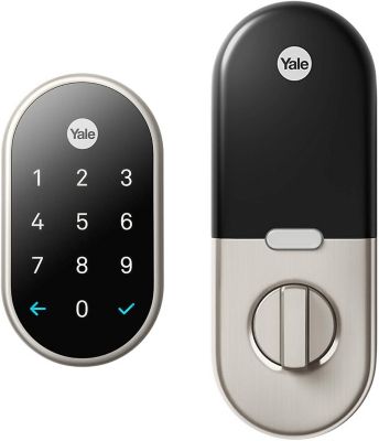 Nest Google x Yale Deadbolt Door Lock in Satin Nickel, RB-YRD540-WV-619