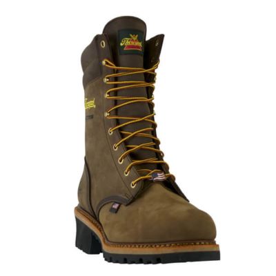 Image showing  Men's Steel Toe USA Safety Logger Waterproof Work Boots, Storm Welt Construction, 9 in.