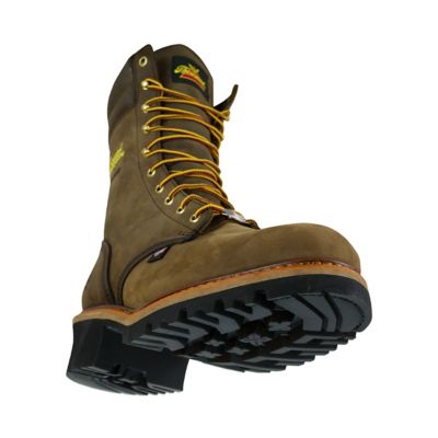 Image showing  Men's Steel Toe USA Safety Logger Waterproof Work Boots, Storm Welt Construction, 9 in.
