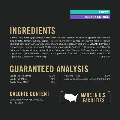 Image showing 5 th Purina Pro Plan Grain-Free Puppy Classic Turkey Entre Wet Dog Food, 13 oz.