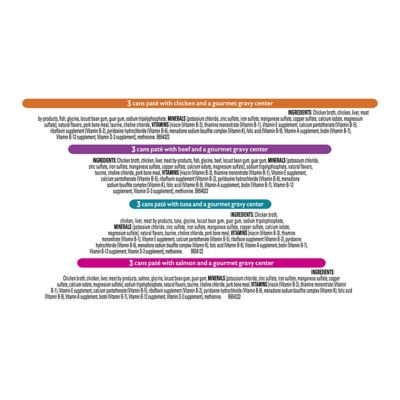 Image showing 5 th Purina Fancy Feast Adult Savory Centers Pate Wet Cat Food Variety pk., 3 oz., Pack of 12