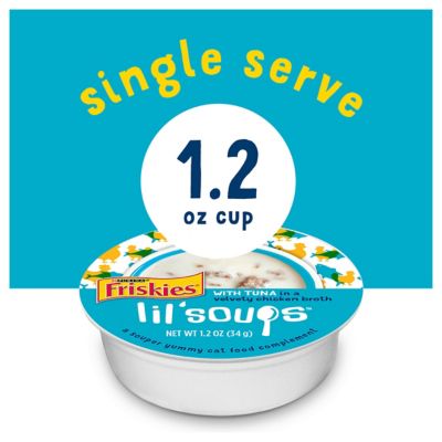 Image showing  Lil' Soups Natural Grain-Free Tuna in Chicken Broth Lickable Wet Cat Treat, 1.2 oz.