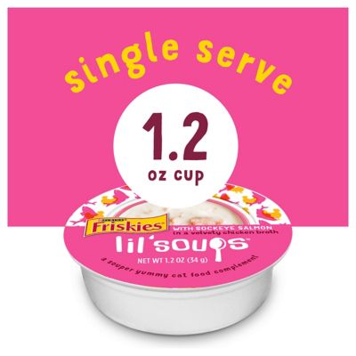 Image showing  Lil' Soups All Life Stages Sockeye Salmon in Chicken Broth Lickable Wet Cat Treat, 1.2 oz.