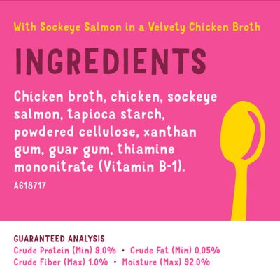 Image showing  Lil' Soups All Life Stages Sockeye Salmon in Chicken Broth Lickable Wet Cat Treat, 1.2 oz.