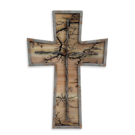 Slice of Akron Cross with Metal Accents, 16 in. x 11 in.