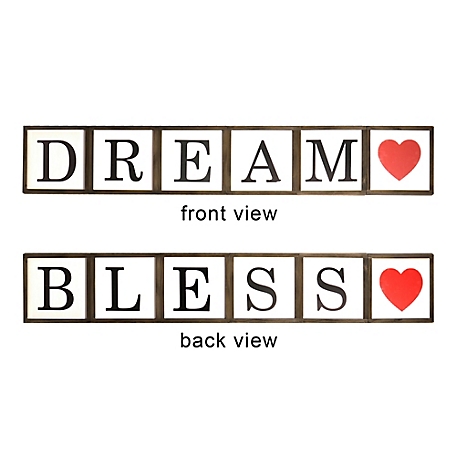 Slice of Akron Reversible Dream/Bless Wall Decor Sign