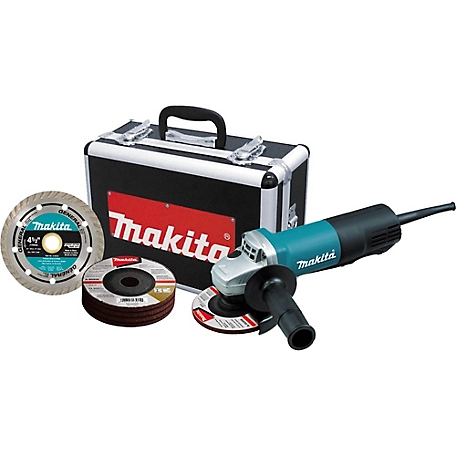 Makita 4-1/2 in. Dia. 7.5A Paddle Switch Cut-Off Angle Grinder at