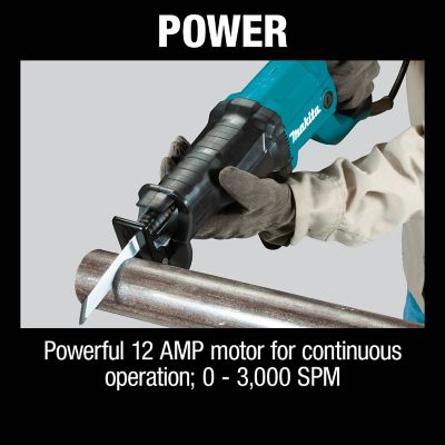 Image showing 7 th Makita 12A Electric Reciprocating Saw, 1-3/16 in. Stroke, Double Insulated
