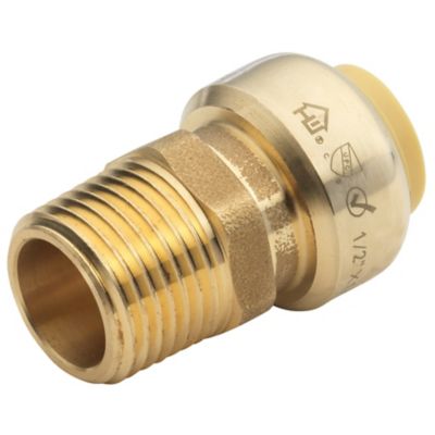 Image showing  1/2 in. x 1/2 in. Straight Male Adapter Push to Connect