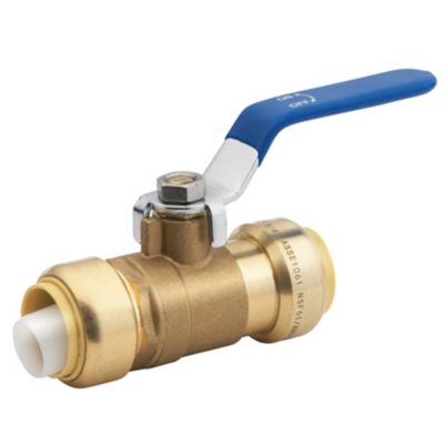 Gripwerks 3/4 in. Ball Valve Push to Connect, Quarter-Turn Operation