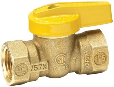 Homewerks 3/4 in. FIP x 3/4 in. FIP Brass 1-pc. Lever Handle Gas Ball Valve