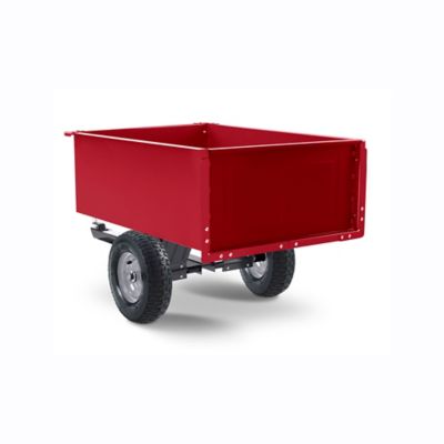 Image showing  Tow-Behind 9 cu. ft. Steel Dump Cart, 350 lb. Capacity