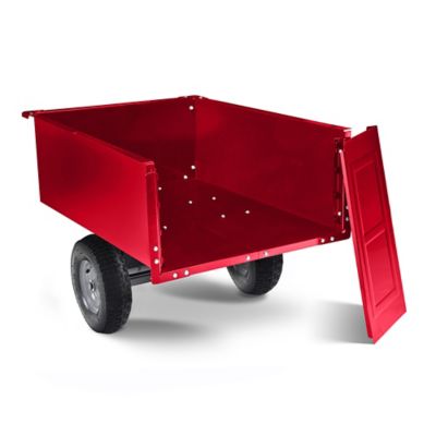 Image showing  Tow-Behind 9 cu. ft. Steel Dump Cart, 350 lb. Capacity