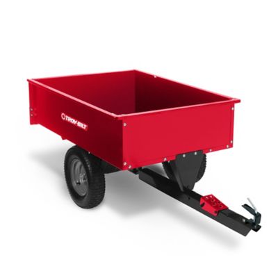 Image showing  Tow-Behind 12 cu. ft. Steel Dump Cart, 1,000 lb. Capacity