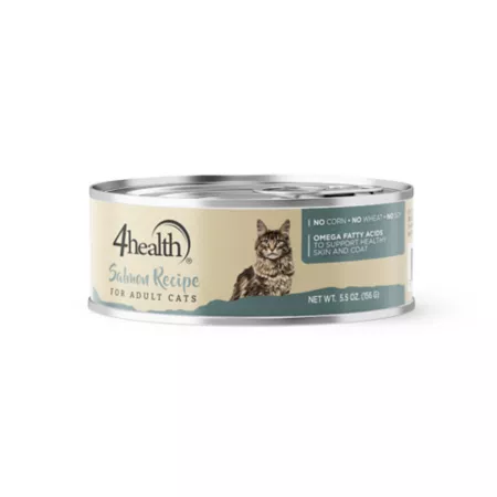 4health with Wholesome Grains Adult Salmon Recipe Wet Cat Food 5.5 oz. Wet Cat Food