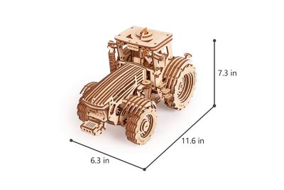 3D Wooden Puzzle Tractor Mechanical Building Model Kit Assembly for Teens Adults 