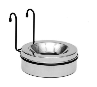 4x4 North America 5-Cup MIM Safe Stainless Steel Pet Water Bowl for Dogs, 1-Pack