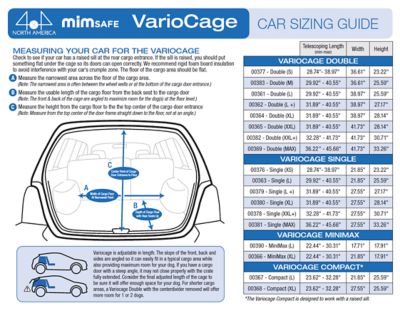 Image showing  32 in. x 24 in. x 39 in. 3G Variocage Double Small Vehicle Dog Kennel