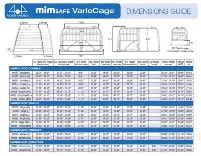Image showing 6 th 4x4 North America 42 in. x 34 in. x 46 in. 3G Variocage Double Max Vehicle Dog Kennel