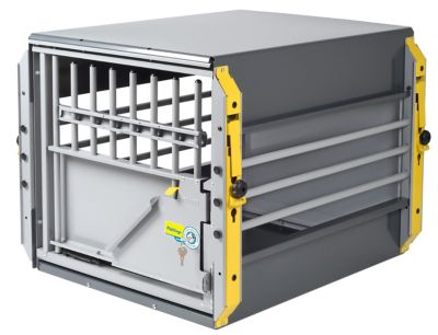 Image showing 2 th 4x4 North America Multi-Cage Single-Dog Dog Transport Kennel, Large