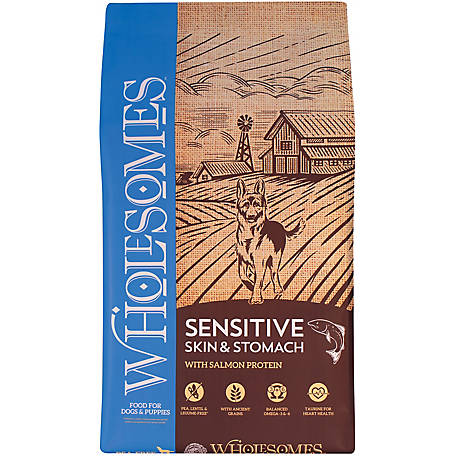 Wholesomes All Life Stages Sensitive Skin and Stomach Salmon Recipe Dry Dog Food