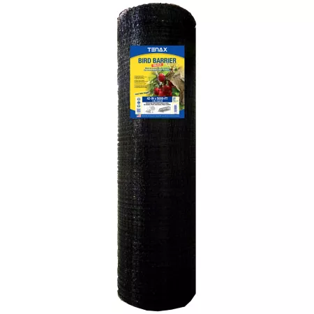 Tenax Select Side Netting for 5 000 ft x 42 in Bird Barrier Black 0.79 in Mesh Garden Fencing