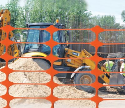 Image showing  100 ft. x 4 ft. Griffin Safety Fence, Orange