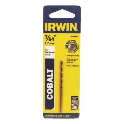 Irwin 7/64 in. x 2-5/8 in. Cobalt Alloy Steel Drill Bit