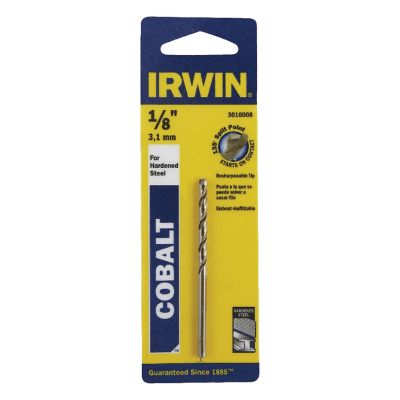 Irwin 1/8 in. x 2-3/4 in. Cobalt Alloy Steel Drill Bit