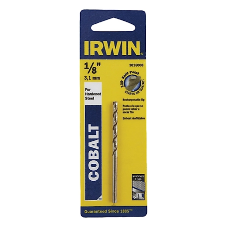 Irwin 1/8 in. x 2-3/4 in. Cobalt Alloy Steel Drill Bit