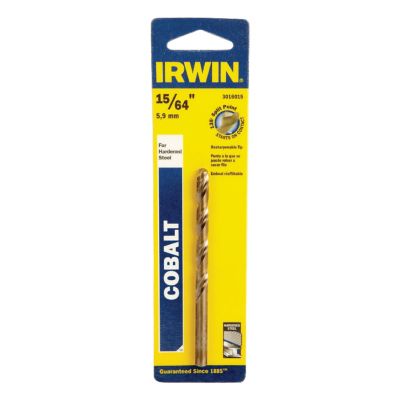 Irwin 3016015 15/64 in. x 3-7/8 in. Cobalt Alloy Steel Drill Bit