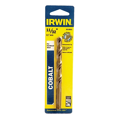 Irwin 11/32 in. x 4-3/4 in. Cobalt Alloy Steel Drill Bit