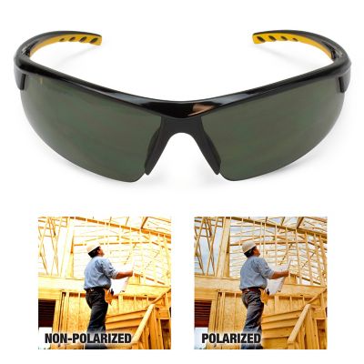 Image showing 6 th DEWALT HDP Safety Glasses, Multicolor Frame, Black Lens